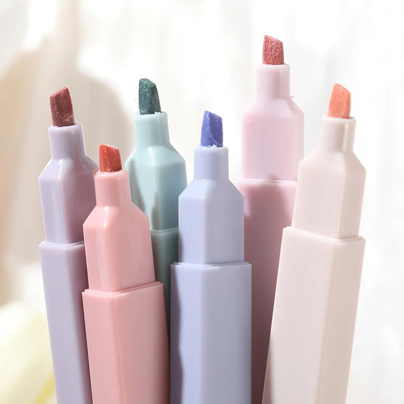 Aesthetic Highlighter Set – 6 Colors