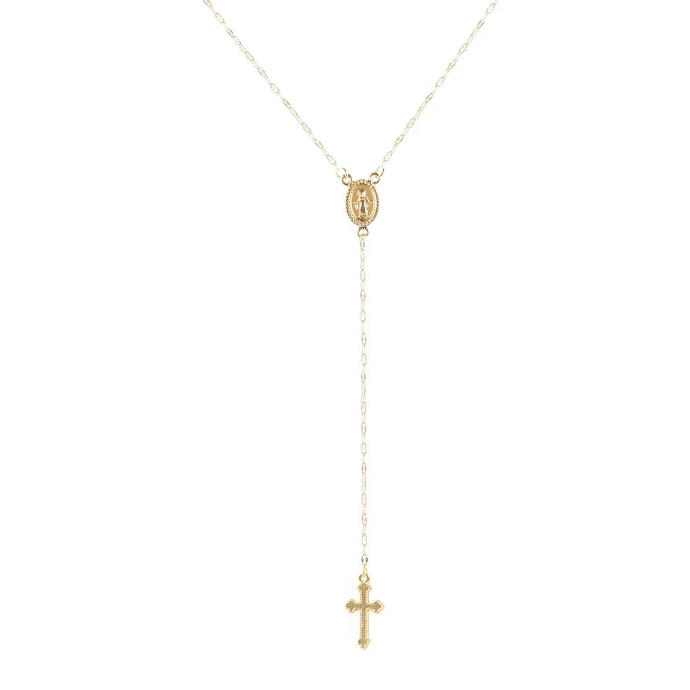Faith & Fig Vintage Christian Cross Necklace