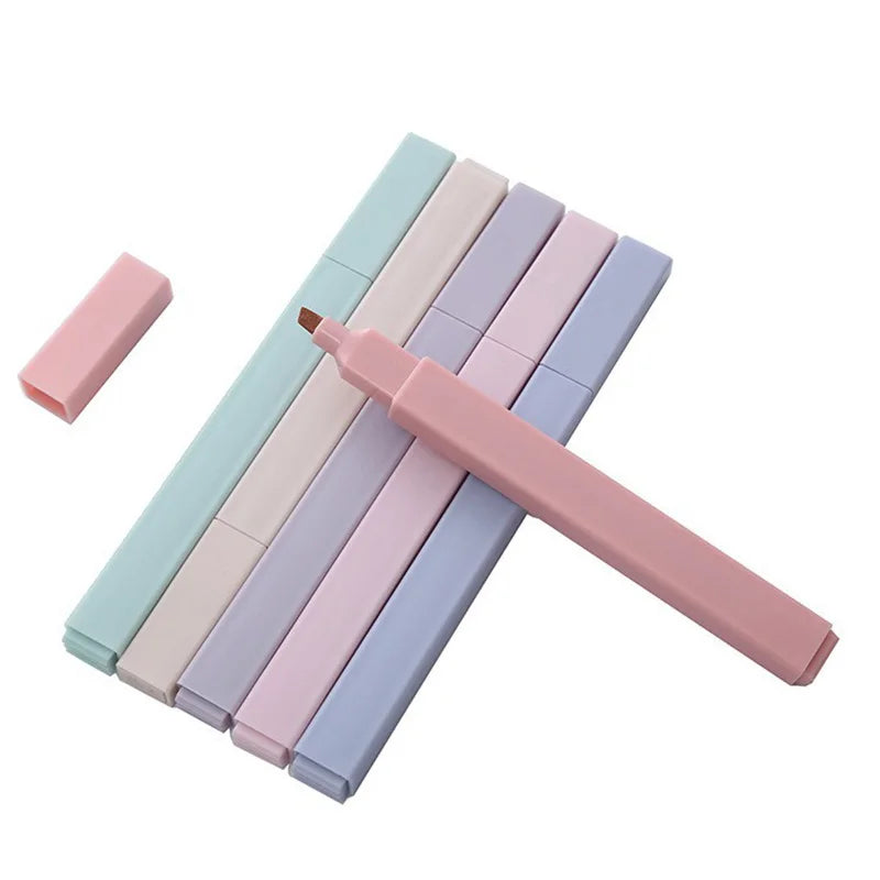 Aesthetic Highlighter Set – 6 Colors