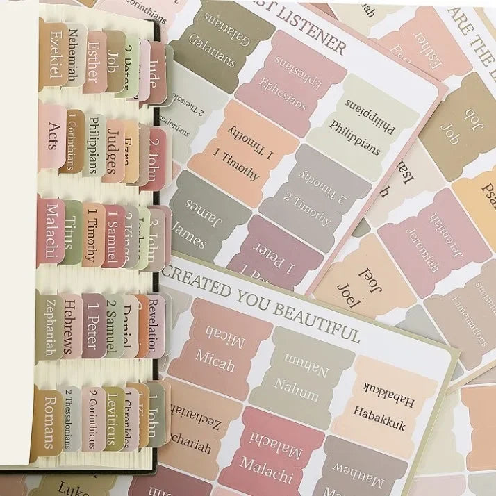 Aesthetic Bible Index Tabs