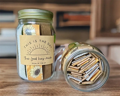 Faith & Fig Handmade Bible Verses Jar for Emotional Support