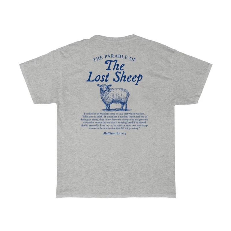 Faith & Fig "Lost Sheep" Bible Verse T-shirt – Christian Cartoon Print