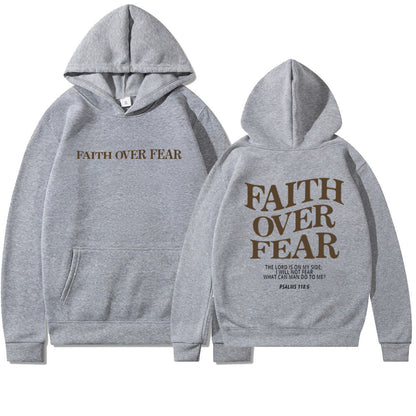 Faith & Fig Faith Over Fear Christian Hoodie