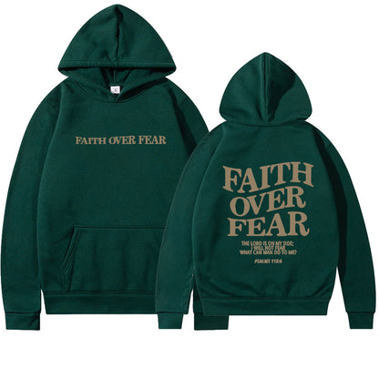 Faith & Fig Faith Over Fear Christian Hoodie