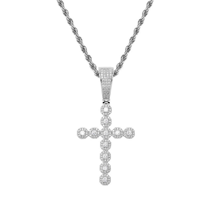 Faith & Fig Christ Jesus Cross Pendant Necklace