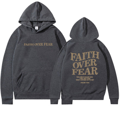 Faith & Fig Faith Over Fear Christian Hoodie