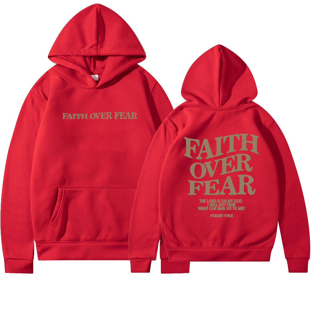 Faith & Fig Faith Over Fear Christian Hoodie