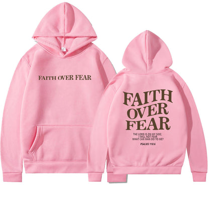 Faith & Fig Faith Over Fear Christian Hoodie