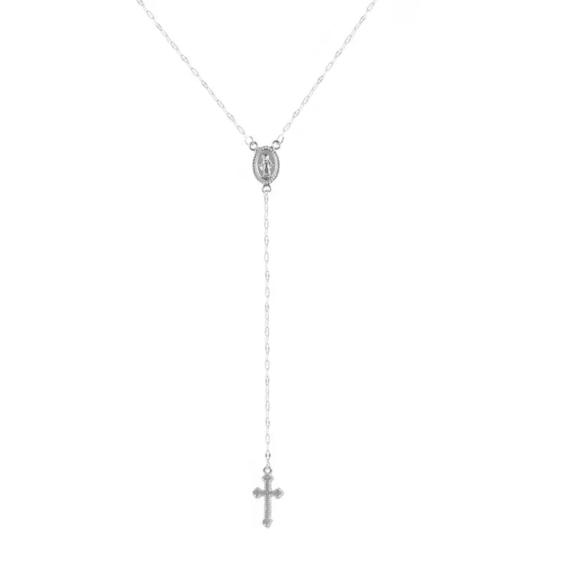 Faith & Fig Vintage Christian Cross Bohemian Necklace