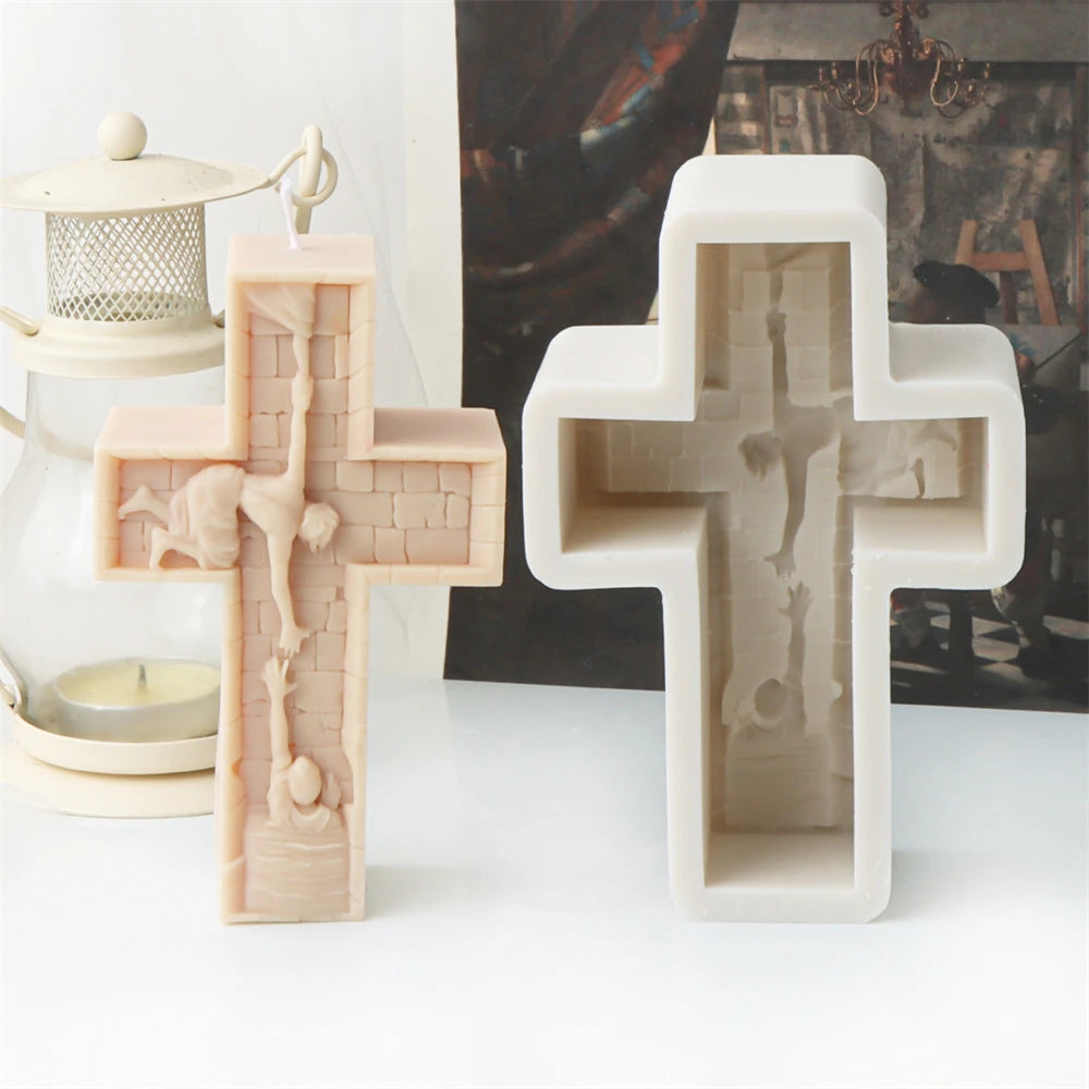 Faith & Fig Jesus and Virgin Mary Candle Mold