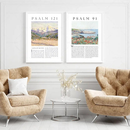 Faith & Fig Psalm 23, 91, 121 Scripture Wall Art