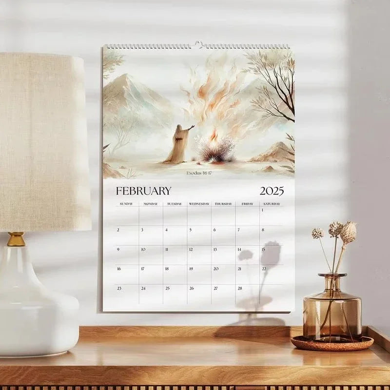 Faith & Fig 2025 Christian Bible Stories Wall Calendar