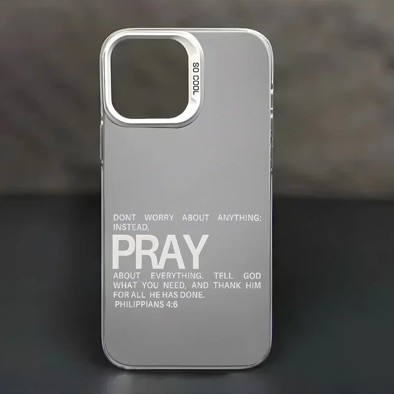 Faith & Fig "Pray Philippians 4:6" iPhone Case