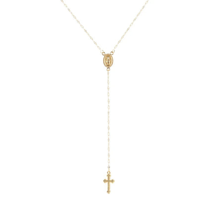 Faith & Fig Vintage Christian Cross Bohemian Necklace