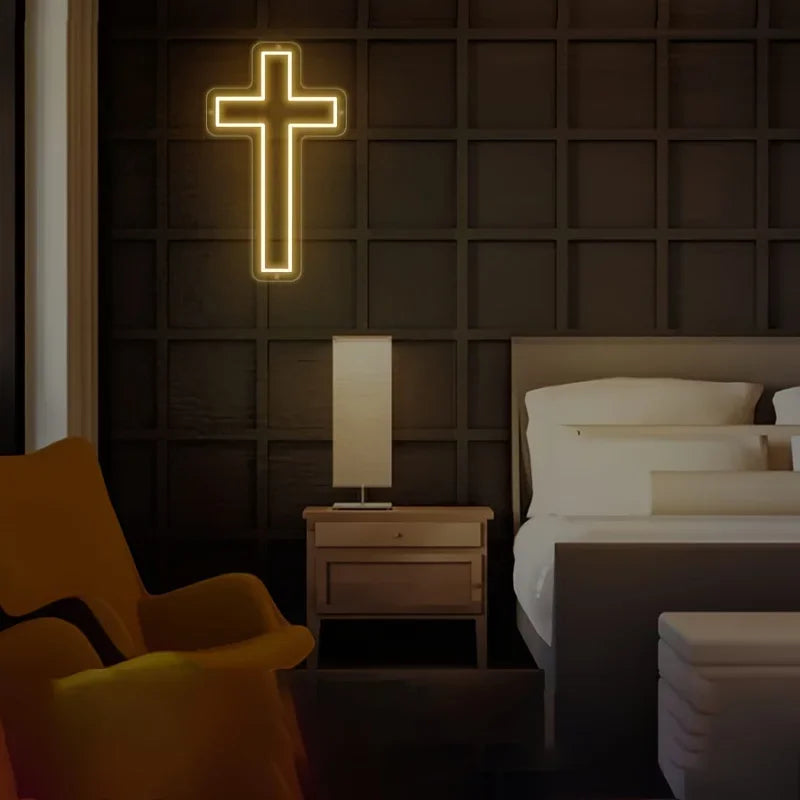 Faith & Fig Eternal Glow Jesus Cross Neon Sign