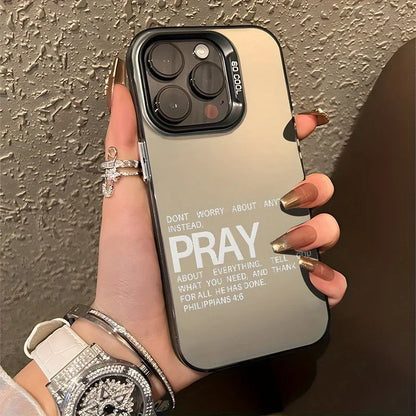 Faith & Fig "Pray Philippians 4:6" iPhone Case