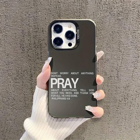 Faith & Fig "Pray Philippians 4:6" iPhone Case