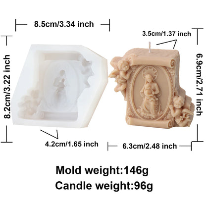 Faith & Fig Jesus and Virgin Mary Candle Mold