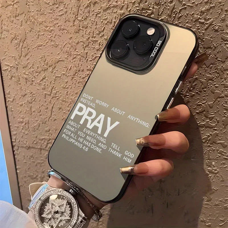 Faith & Fig "Pray Philippians 4:6" iPhone Case