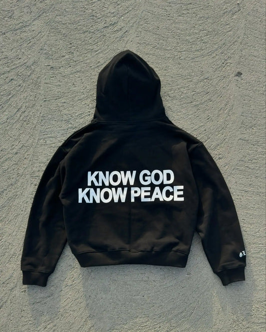 Faith & Fig "Know God, Know Peace" Oversized Hoodie