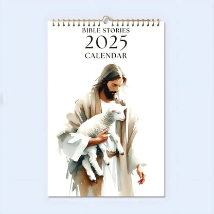 Faith & Fig 2025 Christian Bible Stories Wall Calendar