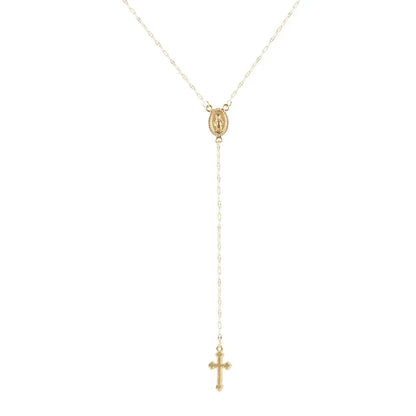 Faith & Fig Vintage Christian Cross Bohemian Necklace