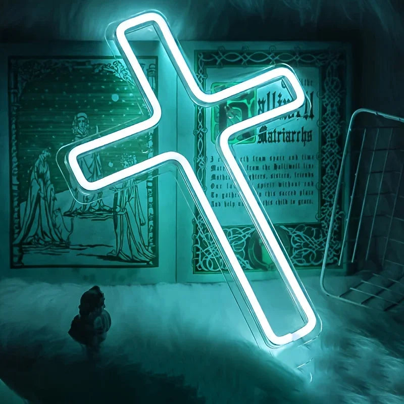 Faith & Fig Eternal Glow Jesus Cross Neon Sign