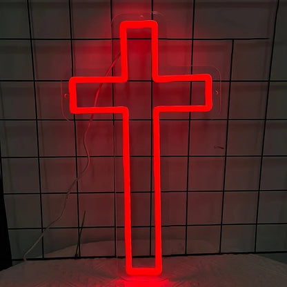 Faith & Fig Eternal Glow Jesus Cross Neon Sign