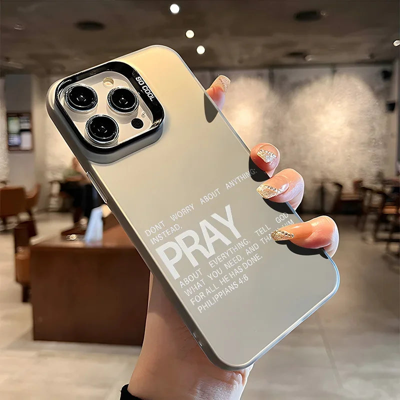 Faith & Fig "Pray Philippians 4:6" iPhone Case