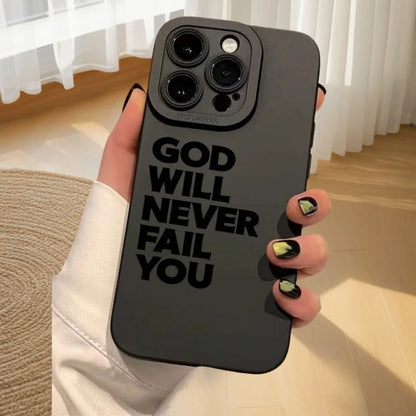 Faith & Fig "God Will Never Fail You" iPhone Case