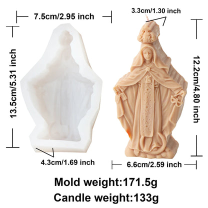 Faith & Fig Jesus and Virgin Mary Candle Mold