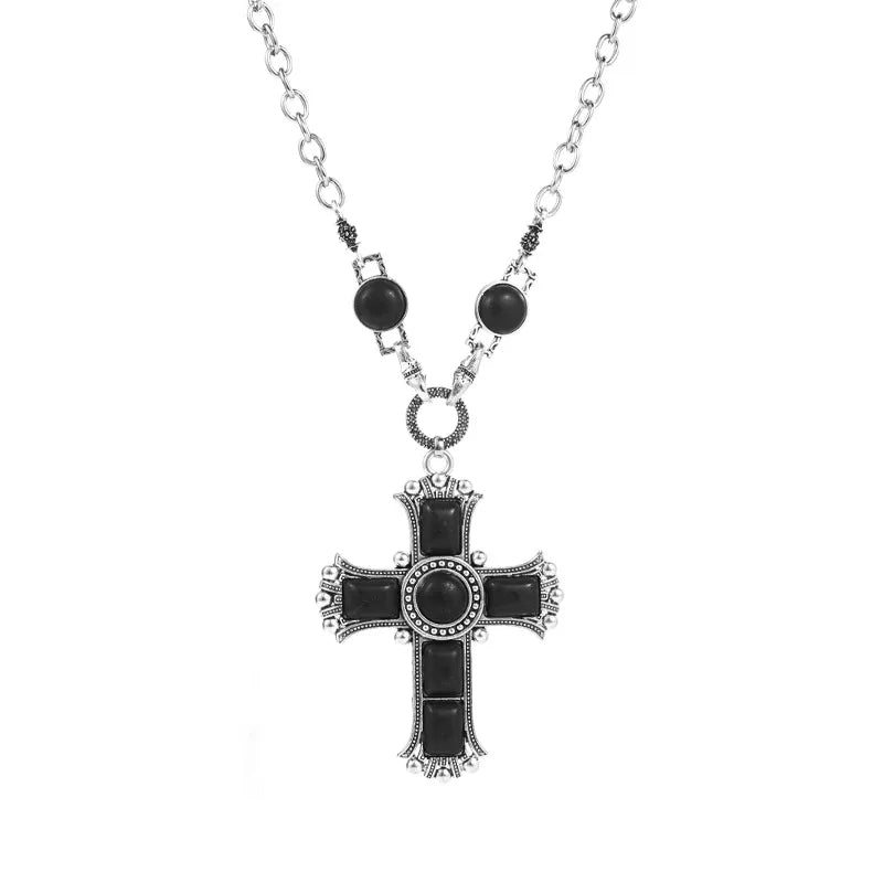 Faith & Fig Turquoise Cross Necklace – Bohemian Christian