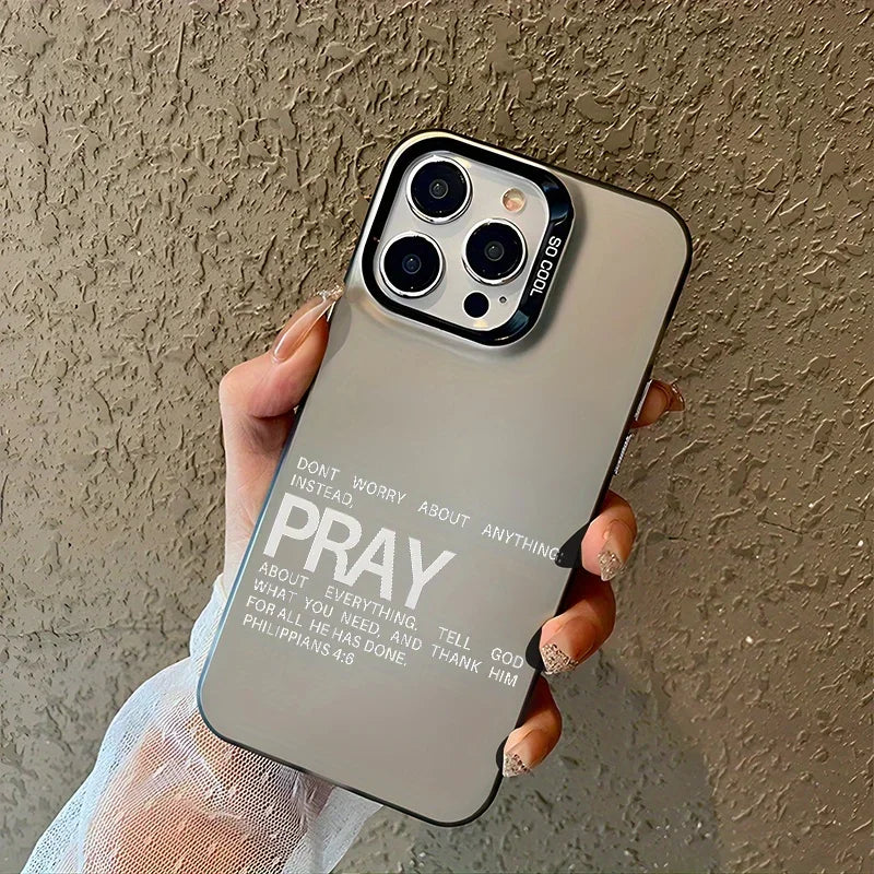 Faith & Fig "Pray Philippians 4:6" iPhone Case