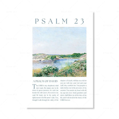 Faith & Fig Psalm 23, 91, 121 Scripture Wall Art