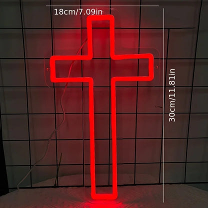 Faith & Fig Eternal Glow Jesus Cross Neon Sign