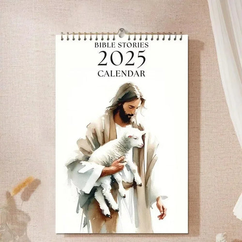 Faith & Fig 2025 Christian Bible Stories Wall Calendar