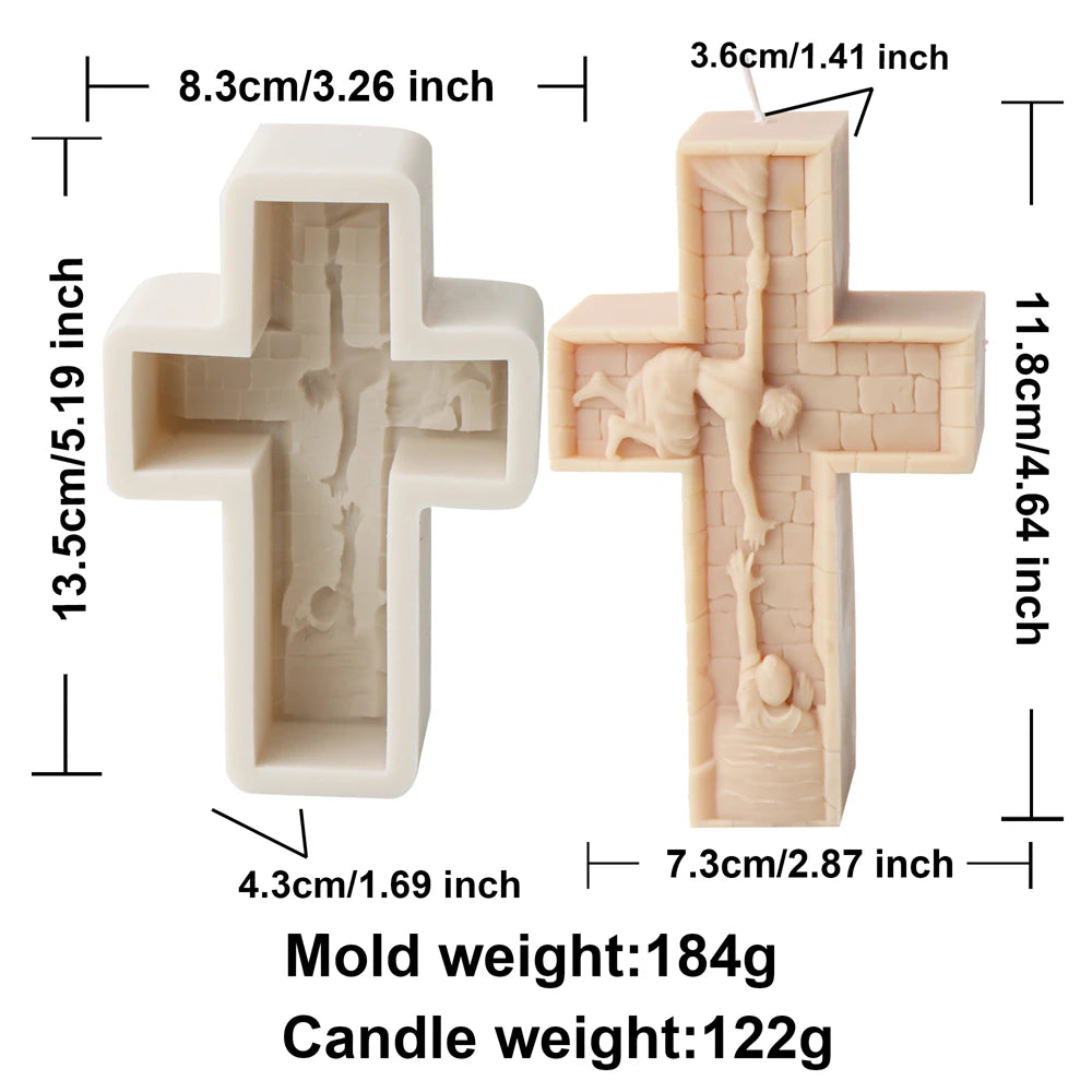 Faith & Fig Jesus and Virgin Mary Candle Mold