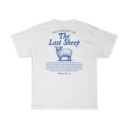 Faith & Fig "Lost Sheep" Bible Verse T-shirt – Christian Cartoon Print