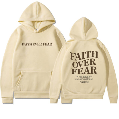 Faith & Fig Faith Over Fear Christian Hoodie