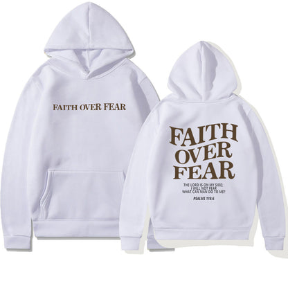 Faith & Fig Faith Over Fear Christian Hoodie